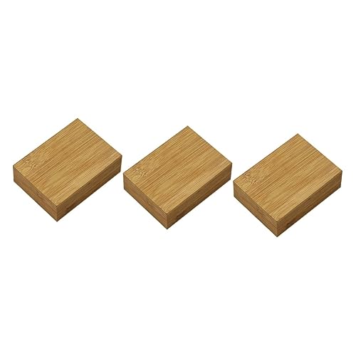 Abaodam 3St Pokerbox Kartenspiel zum Thema Leere Karten Jetons Spielkarten Box Spielkarten aufbewahrung Leere aus Holz kleine Perlenetuis hölzern Khaki von Abaodam