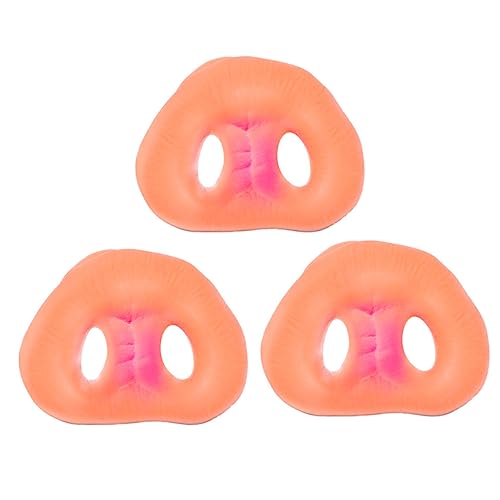 Abaodam 3St Schweinenasenstütze Cosplay Schweinenase Bekleidung Halloween-Requisiten Schweinenasenmaske Kinderspielzeug chaps kinder + tiegerkostuem kinder Gummiband Schweinenase Rosa von Abaodam