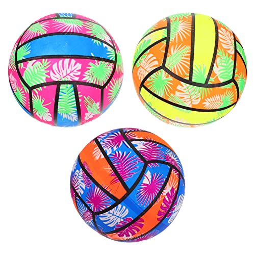 Abaodam 3St der Ball Fußbälle poolball Schwimmbadspielzeug aufblasbares Wasser Korb für kinderspielzeug Aufblasbares Beach-Volleyball- PVC aufblasbarer Volleyball von Abaodam