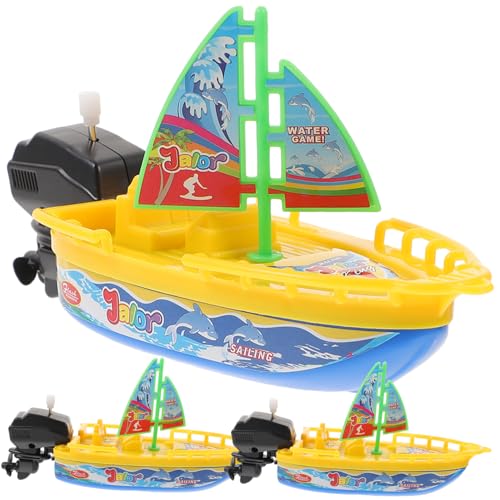 Abaodam 3Stücke Teiliges Segelboot für Badewanne Wind Up Wasserspielzeug Cartoon Form für Fördert Spaß Wasser Abaodam 3Stücke Teiliges Segelboot für Badewanne Wind Up Wasserspielzeug Cartoon Form für Fördert Spaß Wasser von Abaodam