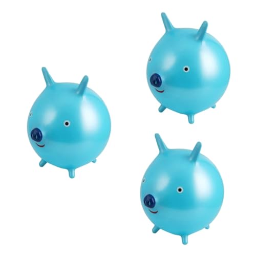 Abaodam 3st Cartoon-hüpfball Kinderspielzeug Spielspielzeug Für Kinder Weltraumspielzeug Kinder Hüpfend Hüpfbälle Für Dicker Springender Ball Hüpfendes Spielzeug Federnd Blue von Abaodam