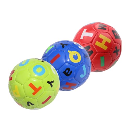 Abaodam 3st Fußball Fußbälle Kleinkindspielzeug Sportspielzeug Kinderbälle Outdoor- Für Kleinkinder Spielzeugbälle Kleinkind Draußen Babybälle Kinderspiele PVC von Abaodam