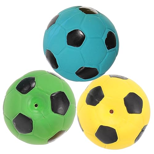 Abaodam 3st Klingender Fußballspielzeugball Hüpfbälle Für Kinder Hüpfball Lustiges Ballspielzeug Klangkugel Spielzeug Kinderspielzeug Kinder Spielset Solides Fußballspielzeug Blue von Abaodam