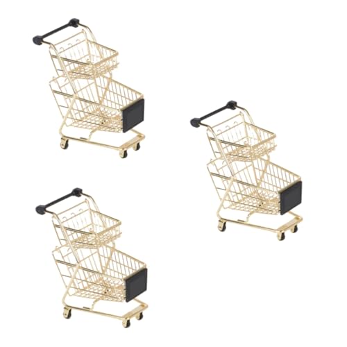 Abaodam 3St Trolley-Spielzeug für Kinder Kindertrolley Kinder schubkarre Handwagen Spielzeug lauflernwagen Toy car spielzeuge Trolley-Spielset Rollenspielwagen Lagerung Einkaufswagen von Abaodam