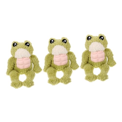 Abaodam 3st Muskeltierpuppe Kinderfroschpuppe Babypuppe Für Frauen Kleinkindspielzeug Spielzeug Für Babys Kuscheltiere Dekoratives Froschspielzeug Muskelfrosch Kindergeschenk Plüsch von Abaodam