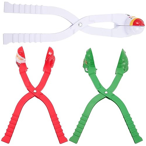 Abaodam 3st Schneeballhersteller Schellen Zum Herstellen Von Schneebällen Weihnachtsschneespielzeug Schneeballclips Für Kinder Weihnachtsschneeformen Schneeballspielzeug Für Kinder Plastik von Abaodam