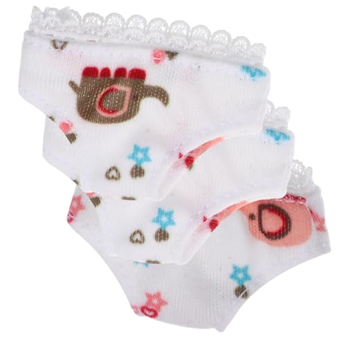 Abaodam 3st -Shorts Wiedergeborene Babypuppen Puppenkleidung Puppenzubehör Überraschungspuppen Zubehör Für Babypuppen Mädchen Puppenunterwäsche Vortäuschen Stoff von Abaodam