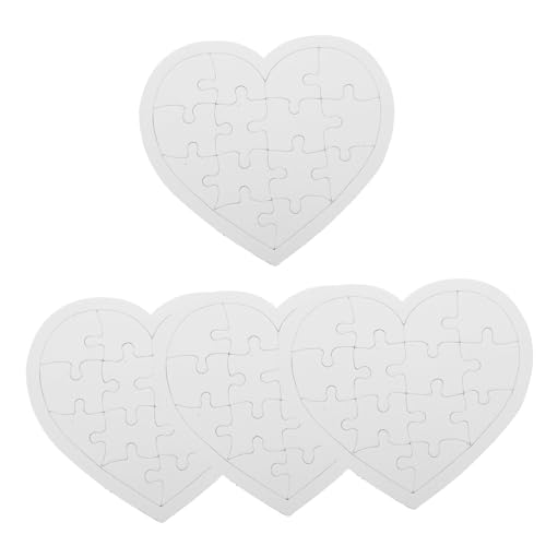 Abaodam 4 Blätter Leeres Puzzle für Blanke Puzzlestücke zum Bemalen und DIY Graffiti Leicht und Tragbar Sicher für Kreative Bastelprojekte Abaodam 4 Blätter Leeres Puzzle für Blanke Puzzlestücke zum Bemalen und DIY Graffiti Leicht und Tragbar Sicher für Kreative Bastelprojekte von Abaodam