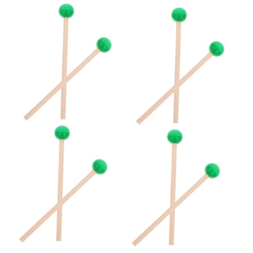 Abaodam 4 Paare Marimbaschlägel Schlaginstrument Perkussionszubehör Für Musikinstrumente Xylophon-Percussion-Sticks Trommelstöcke Für Studenten Universelle Trommelschlägel Gummi von Abaodam