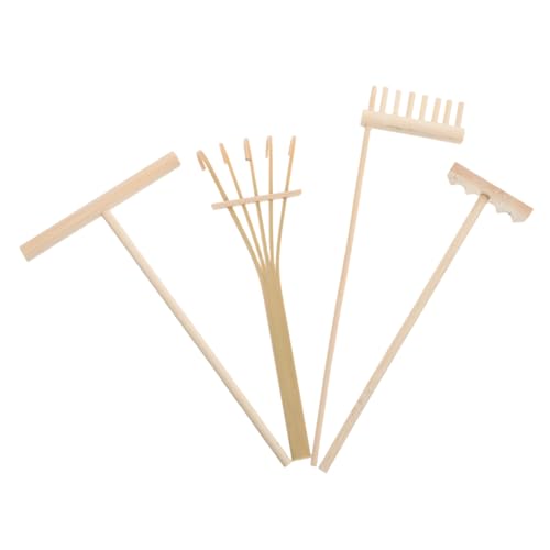 Abaodam 4 STÜCKE Mini Zen Garten Rechen Set aus Holz Zen Sand Garten Zubehör für Home Office Miniatur Sand Rechen Werkzeuge für Entspannung Meditation und Dekorative Tischgestaltung Abaodam 4 STÜCKE Mini Zen Garten Rechen Set aus Holz Zen Sand Garten Zubehör für Home Office Miniatur Sand Rechen Werkzeuge für Entspannung Meditation und Dekorative Tischgestaltung von Abaodam