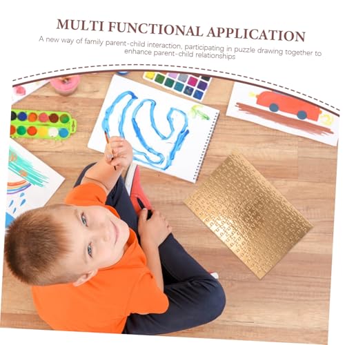 Abaodam 4 Sätze Blanko Puzzles für Goldfarbene Puzzleteile zum Bemalen und Bedrucken Stabile Jigsaw Puzzles für DIY Bastelprojekte und Sublimationsdruck Abaodam 4 Sätze Blanko Puzzles für Goldfarbene Puzzleteile zum Bemalen und Bedrucken Stabile Jigsaw Puzzles für DIY Bastelprojekte und Sublimationsdruck von Abaodam