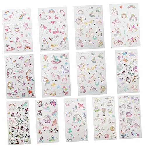 Abaodam 4 Sätze Cartoon Einhorn Washi Papier Aufkleber DIY Scrapbook Sticker für Mädchen Selbstklebend Reißfest Geruchsneutral Vielseitig Klebend Papier Abaodam 4 Sätze Cartoon Einhorn Washi Papier Aufkleber DIY Scrapbook Sticker für Mädchen Selbstklebend Reißfest Geruchsneutral Vielseitig Klebend Papier von Abaodam