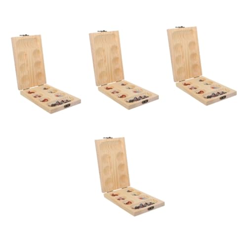 Abaodam 4 Sätze Mancala-brettspiel Schachbrett Spielsachen Mancala-Schach Faltbares Mancala-Brett Logiktraining Schach Mancala-spieleversorgung Steinspiel Mancala-Steine ， von Abaodam