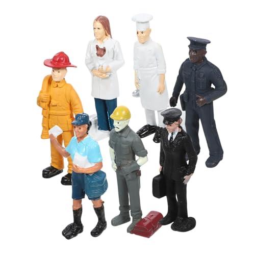 Abaodam 4 Sätze Szenendekoration Miniatur-menschenmodell Winzige Menschenfiguren Tun So, Als Ob Sie Menschenfiguren Spielen Menschen Maßstabsgetreues Modell Mini-Menschen-actionfiguren PVC von Abaodam