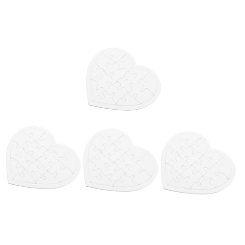 Abaodam 4 Sätze Teiliges DIY Blanko Puzzle aus Papier Herzförmige Puzzleteile zum Bemalen und Zeichnen Leeres Bastelmaterial für Selbstgestalten Malen und Kreativsein Abaodam 4 Sätze Teiliges DIY Blanko Puzzle aus Papier Herzförmige Puzzleteile zum Bemalen und Zeichnen Leeres Bastelmaterial für Selbstgestalten Malen und Kreativsein von Abaodam