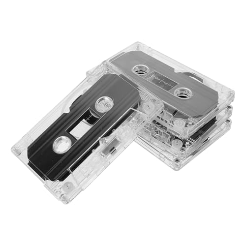 Abaodam 4 Stück 30 Audiokassetten Sprachrekorder Kassettenband Aufnahmekassette Musikkassette Aufbewahrung Kassettenspieler Kassetten Tonbandkassetten Transparenter von Abaodam