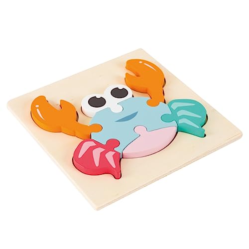 Abaodam 4 Stück 3D-Puzzle Kinder Puzzle kinderpuzzle Umweltfreundliches Spielzeug rätselspiel Tiere Puzzles Kleinkindspielzeug Gehirnspielzeug Holzpuzzles Spielzeug Kinderspielzeug Hölzern von Abaodam