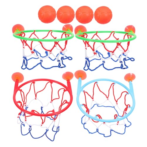 Abaodam 4 Stück Basketball-Spielset für Kinder Badewannen-Basketballspielzeug Badespielzeug für Kinder wasserspielzeug für Kinder kinderwasserspielzeuge Basketballkorb für Kinder von Abaodam
