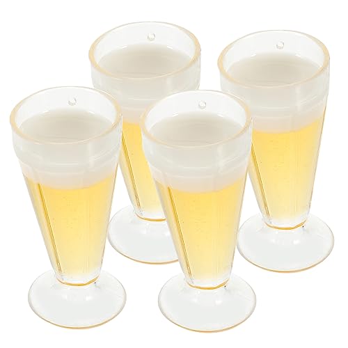 Abaodam 4 Stück Dekoration für Miniaturhäuser winziges -Kit Mini-Martini-Becher Weingläser aus Kunststoff Modelle Mini-Weinbecher bierbecher Modell dekore Tasche Bierkrug Kelch von Abaodam