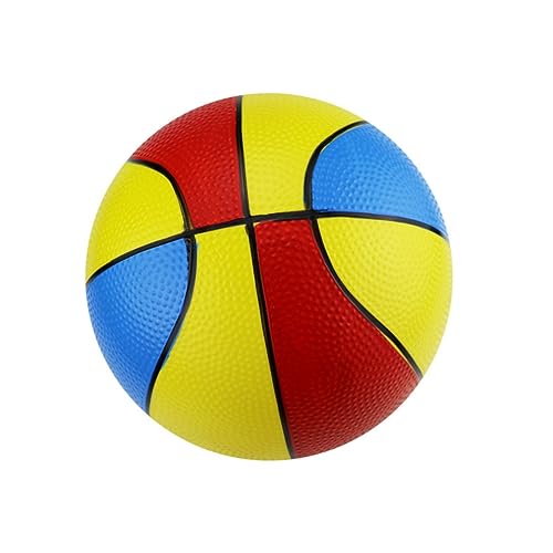 Abaodam 4 Stück Kinder Basketball Spielzeug Aufblasbarer Ball Kleiner PVC Basketball Strandball von Abaodam