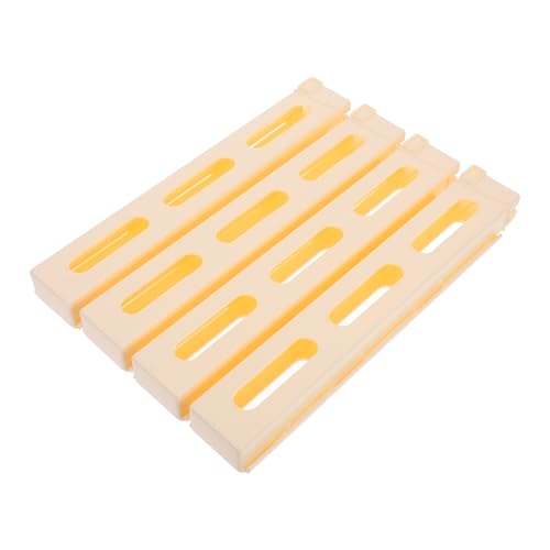 Abaodam 4 Stück Ladevorrichtung für Dominosteine Bausteine Domino-Zubehör DIY-Domino-Clips Domino-Block-Pull-Clip Lustige Domino-Zug-Clips Spiel-Domino-Zug-Clips Plastik Beige von Abaodam