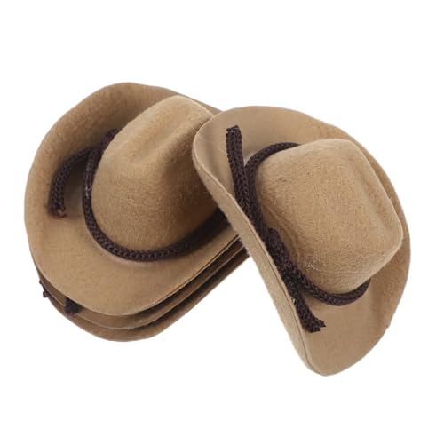 Abaodam 4 Stück Mini Cowboyhut Miniatur Westernhut Kuhhut Miniatur Kollektion Puppenhüte Winzige Hüte Cowboyhüte Dekorativer Bastelpuppenhüte Beige Abaodam 4 Stück Mini Cowboyhut Miniatur Westernhut Kuhhut Miniatur Kollektion Puppenhüte Winzige Hüte Cowboyhüte Dekorativer Bastelpuppenhüte Beige von Abaodam