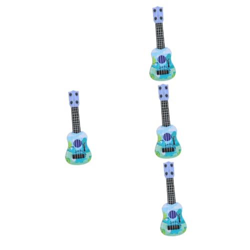 Abaodam 4 Stück Mini Gitarrenspielzeug Für Kinder Mini Ukulele Spielzeug Nachahmungsgitarrenspielzeug Früherziehung Ukulele Spielzeug Kindergitarrenspielzeug Ukulele Für Kinder von Abaodam