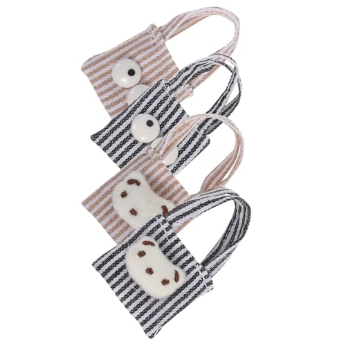 Abaodam 4 Stück Mini Schultertaschen aus Canvas für Puppen Niedliche Kleine Crossbody-Taschen mit Verspieltem Design Kompatibel mit Verschiedenen Puppenmodellen für Ankleiden Abaodam 4 Stück Mini Schultertaschen aus Canvas für Puppen Niedliche Kleine Crossbody-Taschen mit Verspieltem Design Kompatibel mit Verschiedenen Puppenmodellen für Ankleiden von Abaodam