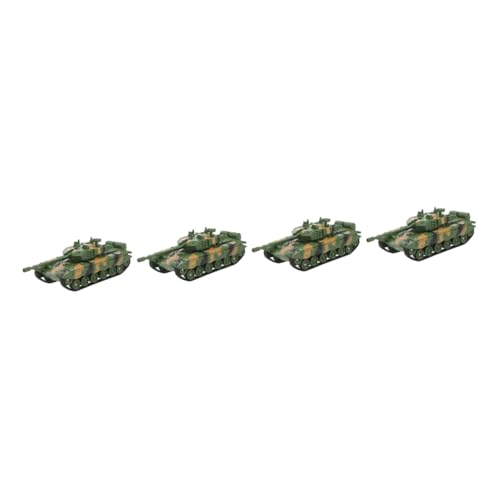 Abaodam 4 Stück Panzermodell Kinderlastwagen Rc-Autos Für Kinder Lastwagen Für Jungs Modellpanzer Druckguss Militärpanzer Für Kinder Kampfpanzer Jungenspielzeug Suite Plastik Mini von Abaodam