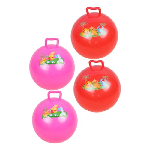 Abaodam 4 Stück Pat The Ball Hippity Hop Bälle Für 3–6 Personen Springender Hüpfball Springender Ballon Hüpfball Hüpfball Für Hüpfbälle Für 1–3 Aufblasbares Spielzeug PVC von Abaodam