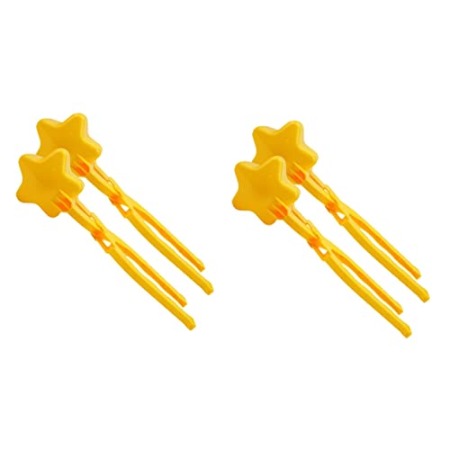 Abaodam 4 Stück Schnee Klemme Schneeziegelhersteller Schneeballschlacht Spielzeug Schneeball-Clip Schneeballformer Für Kinder Schneeballschlacht-Tool Schneeball-Maker-Clip Plastik Yellow von Abaodam