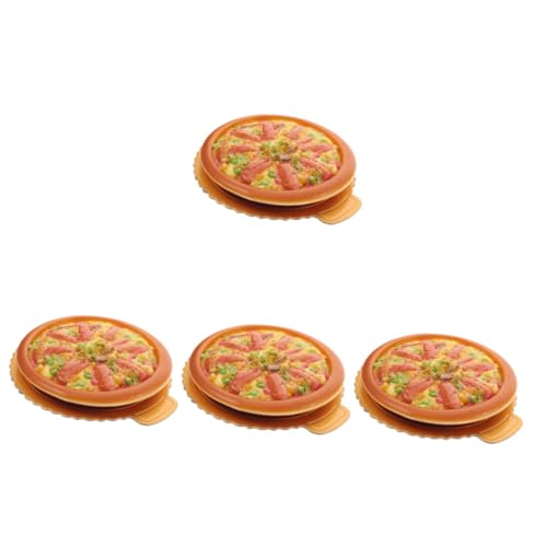 Abaodam 4 Stück Simulation Pizza-Modell lebensechte Pizza Delphin-Ballons Spielzeug Ornament Pizza-Modell-Requisite Simulation Lebensmittelmodell Essen Requisiten Anzeige von Abaodam