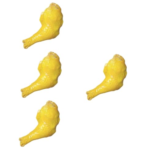 Abaodam 4 Stück Simulation von Hühnerbeinen lebensechte Hähnchenkeulen Hühnerbeine Modell Spielzeug für Kinder kinderspielzeug Wohnkultur gefälschtes Essen künstliche Hühnerbeine Haushalt von Abaodam