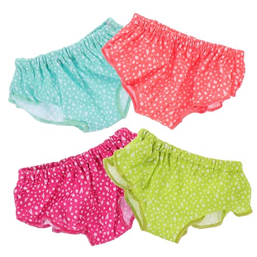 Abaodam 4 Stück Teiliges Bunte Puppenunterwäsche Wiederverwendbar Weiche Miniatur Puppenhöschen für Babypuppen Kreatives Rollenspiel Zubehör Abaodam 4 Stück Teiliges Bunte Puppenunterwäsche Wiederverwendbar Weiche Miniatur Puppenhöschen für Babypuppen Kreatives Rollenspiel Zubehör von Abaodam