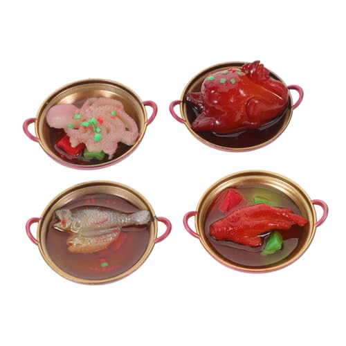 Abaodam 4 Stück Teiliges Miniatur Chinesisches Hot Pot Modell aus Robustem Resin Realistisches Mini-spielküchen-Essen für Puppenhaus DIY Mini-Food-kit für Fantasievolles Rollenspiel und Abaodam 4 Stück Teiliges Miniatur Chinesisches Hot Pot Modell aus Robustem Resin Realistisches Mini-spielküchen-Essen für Puppenhaus DIY Mini-Food-kit für Fantasievolles Rollenspiel und von Abaodam
