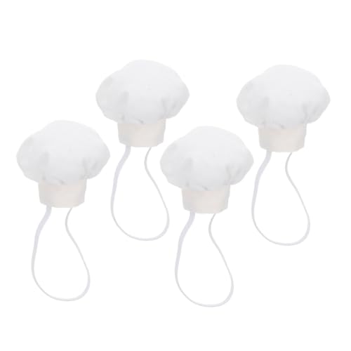 Abaodam 4stücke Kleine Weiße Kochmützen Für Babypuppen Mini-puppenkopfbedeckungen Für Große Plüschtiere Zum Basteln Für Puppenhaus Und Partydekorationen Abaodam 4stücke Kleine Weiße Kochmützen Für Babypuppen Mini-puppenkopfbedeckungen Für Große Plüschtiere Zum Basteln Für Puppenhaus Und Partydekorationen von Abaodam