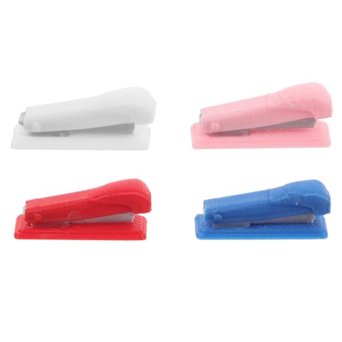 Abaodam 4 Stück Teiliges Miniatur heftgerät aus Langlebigem Pla Realistisch Gestaltete Puppenhaus deko Mini Hefter Zubehör für Basteln und Schulbedarf Farbiges Puppenhaus zubehör für Abaodam 4 Stück Teiliges Miniatur heftgerät aus Langlebigem Pla Realistisch Gestaltete Puppenhaus deko Mini Hefter Zubehör für Basteln und Schulbedarf Farbiges Puppenhaus zubehör für von Abaodam