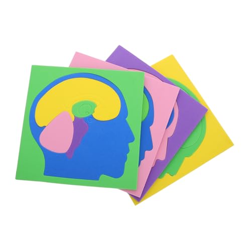 Abaodam 4 Stück Teiliges Montessori Lernspielzeug Puzzle zum Erkennen Gehirnstruktur für Interaktives Modell Kreativität und Praktischen Fähigkeiten Abaodam 4 Stück Teiliges Montessori Lernspielzeug Puzzle zum Erkennen Gehirnstruktur für Interaktives Modell Kreativität und Praktischen Fähigkeiten von Abaodam