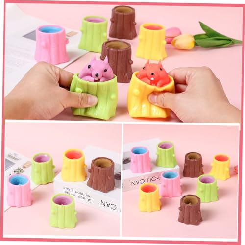 Abaodam 4 Stück Teiliges Stressabbau Buntem Eichhörnchen Motiv Lustige und Dehnbare Zappelspielzeuge für Erwachsene Sensorische Squeeze Toys zur Angst Stresslinderung für Zufällige Farbe Abaodam 4 Stück Teiliges Stressabbau Buntem Eichhörnchen Motiv Lustige und Dehnbare Zappelspielzeuge für Erwachsene Sensorische Squeeze Toys zur Angst Stresslinderung für Zufällige Farbe von Abaodam