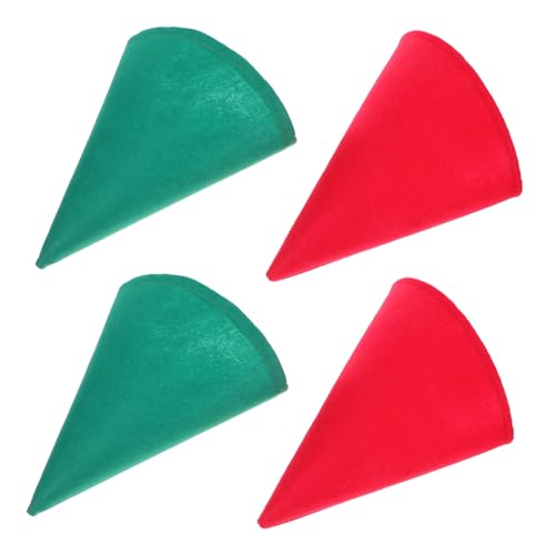 Abaodam 4 Stück Teiliges Weihnachtszwerghut Filz Bunte Elfenzipfelmützen in Rot und Grün Unisex Kostümzubehör für Weihnachtsfeiern Gnom Hut für Festliche Rollenspiele und Cosplay Abaodam 4 Stück Teiliges Weihnachtszwerghut Filz Bunte Elfenzipfelmützen in Rot und Grün Unisex Kostümzubehör für Weihnachtsfeiern Gnom Hut für Festliche Rollenspiele und Cosplay von Abaodam