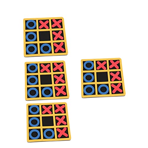 Abaodam 4 Stück Xo Schach Lernspielzeug Für Kinder Schach Für Spieler Dame Brettspiel Interaktives Brettspiel Klassische Brettspiele Schachspiel Spielzeug Eva von Abaodam