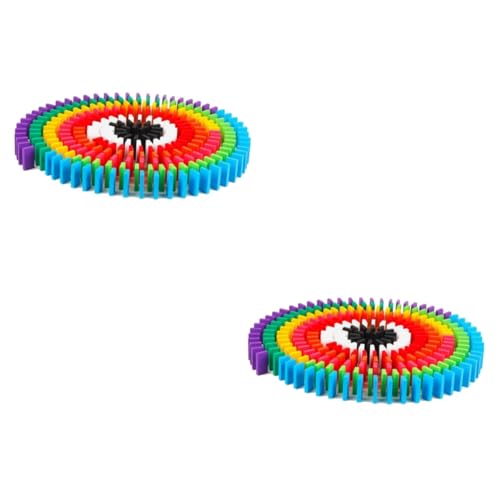 Abaodam 400 STK Domino-Bausteine pädagogisch-technisches Spielzeug Kinder-Spielzeug-Fliesen-Rennspiele Domino-Spiel für Kinder kindergeschenke Holzbausteine Lernspielzeug Bambus von Abaodam