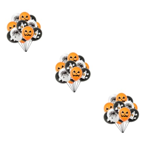 Abaodam 45 Stk Kürbis-spinnen-ballon Halloween-requisiten Halloween-ballongirlanden-kit Halloween-ballondekorationen Halloween-partydekoration Halloween-dekorationen Für Party Emulsion von Abaodam