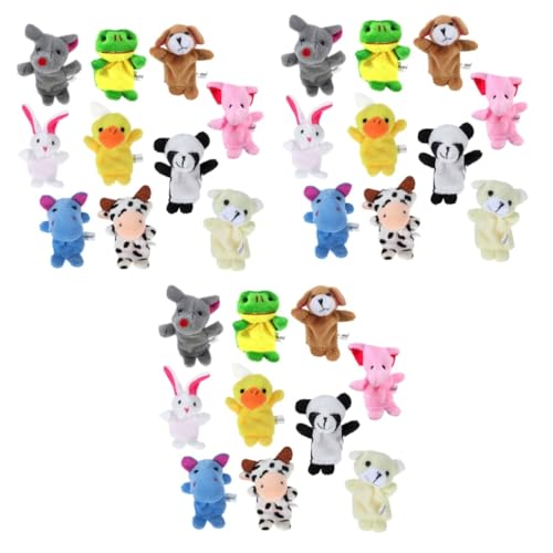 Abaodam 48 STK tierische Fingerpuppe Spielzeug für Kleinkinder interaktives Spielzeug Toys Spielzeug Babyspielzeug Fingerpuppenspielzeug für Babys Tierpuppenhandschuhe von Abaodam