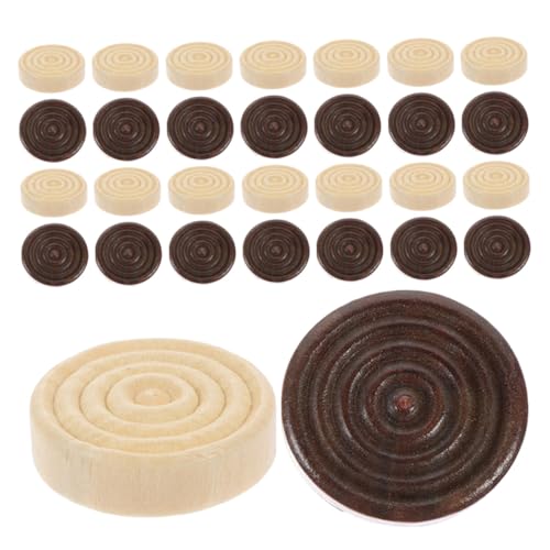 Abaodam 48 Stück Holz Checkers Spielsteine Rundes Brettspiel Zubehör für Reisen Camping Garten Pädagogisch Multipurpose Abaodam 48 Stück Holz Checkers Spielsteine Rundes Brettspiel Zubehör für Reisen Camping Garten Pädagogisch Multipurpose von Abaodam