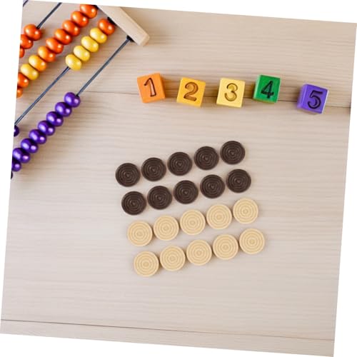 Abaodam 48 Stück Teiliges Holz Checker Spiel Zubehör Runde Spielfiguren in Holz Dunkelbraun Farben Langlebig und Handlich für Brettspiele und Lernspaß Abaodam 48 Stück Teiliges Holz Checker Spiel Zubehör Runde Spielfiguren in Holz Dunkelbraun Farben Langlebig und Handlich für Brettspiele und Lernspaß von Abaodam