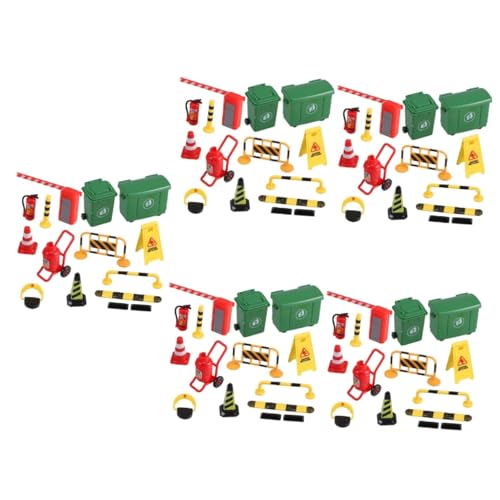 Abaodam 5 Sets Miniatur Verkehrssperren Verkehrsschilder Für Kinder Miniatur Landschaft Schulunterricht Straßensperren Spielzeug Straßensperren Spielzeug Miniatur Verkehrsschild von Abaodam