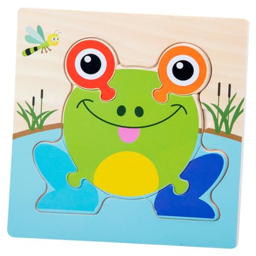 Abaodam 5 Stück 1 Satz Cartoon Holzpuzzles Lernspielzeug Spielzeug für Kinder -Puzzle kinderpuzzle Kinder Puzzle Kinder laubsäge Puzzlematte Puzzle für Kinder Puzzles aus Holz Bambus von Abaodam