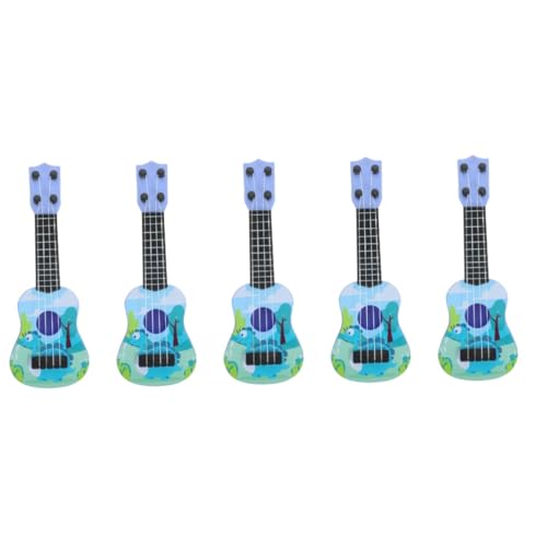 Abaodam 5 Stück Kinder Gitarren Spielzeug Kinder Ukulele Kinder Mini Ukulele Spielzeug Mini Ukulele Modell Imitationsgitarren Spielzeug Kinder Ukulele Simulation Mini Gitarre von Abaodam