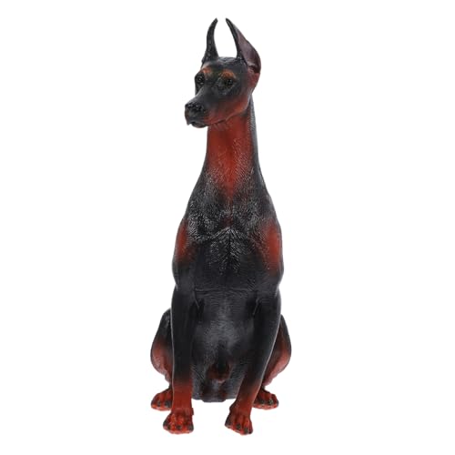 Abaodam 5 Stück Simulation Dobermann Pinscher Modell Dekoration Kleine Hundestatue Mini Hundefiguren Spielzeug Hund Simulation Tierfiguren Hundedekoration Hundeschaufensterpuppe von Abaodam